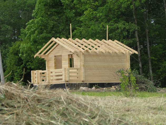 Wooden framework houses