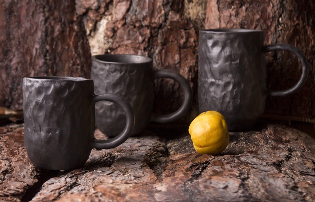 #keramika #ceramic #pottery #autumn #black #pot #tee #cup #Latvia #Latvija
