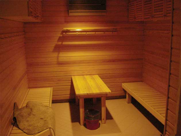 Bath-house, sauna, relaxation and rest room