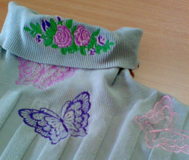 Clothes embroidery